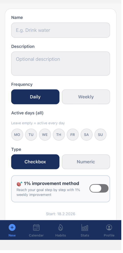 Habits Screenshot